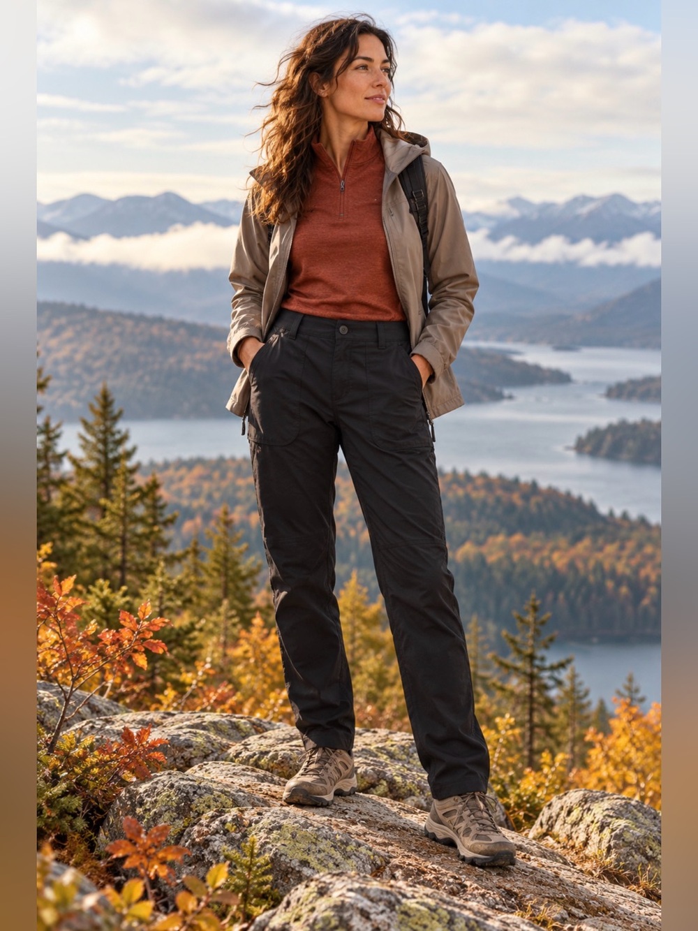 REI Co-op Black Hiking Outdoor Pants Technical Utility Trousers